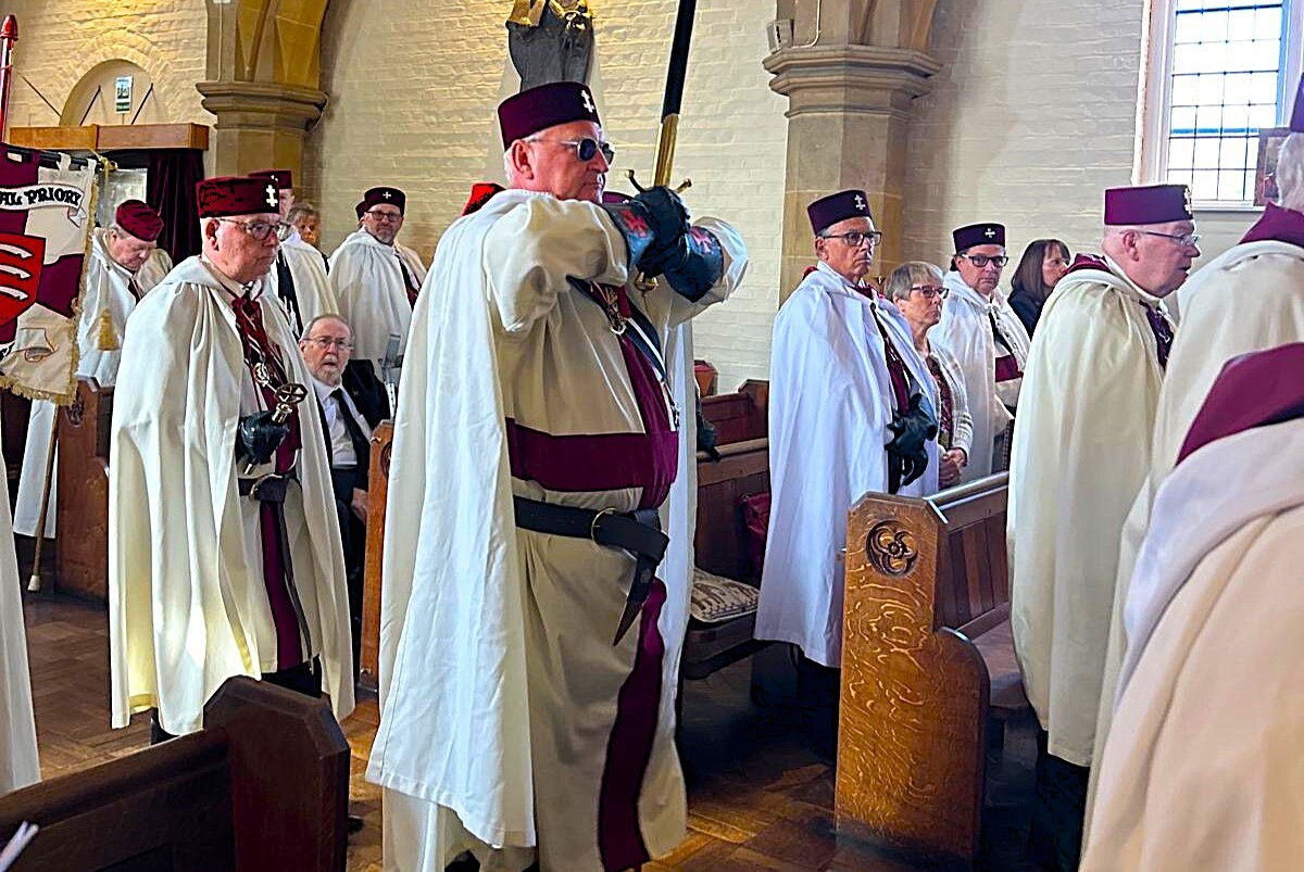 The procession into St Peter&rsquo;s Church, Bocking