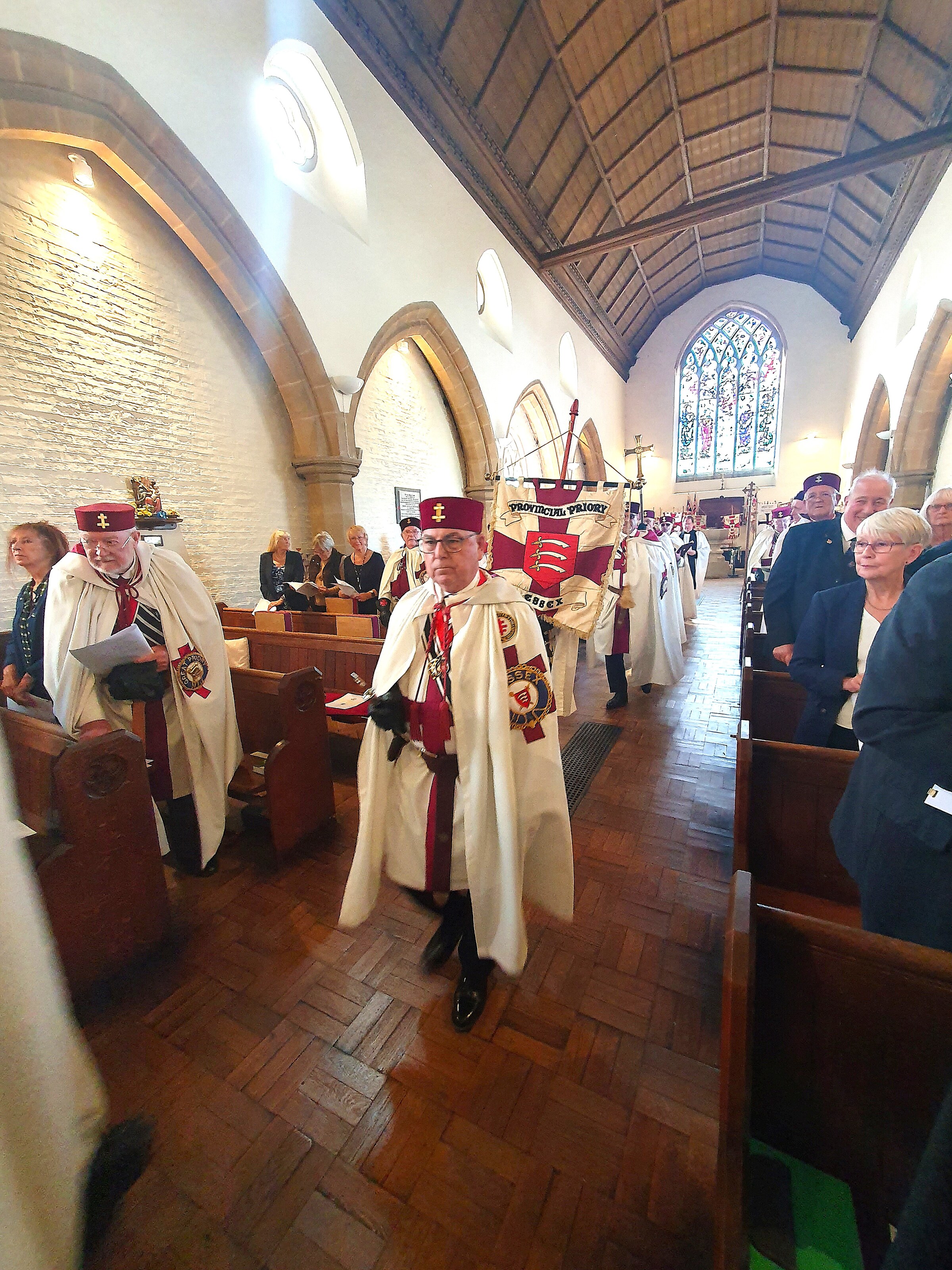 The procession into Church with the Provincial Prior