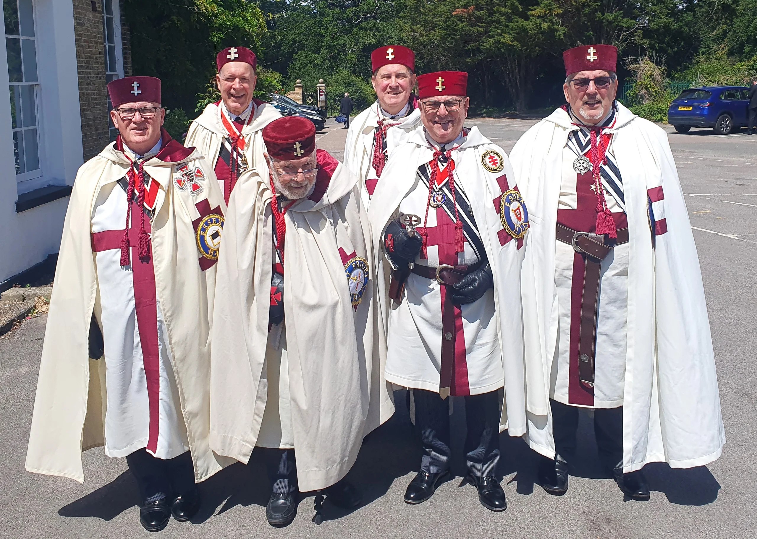 The visiting Knights from Essex at the Kent Provincial meeting