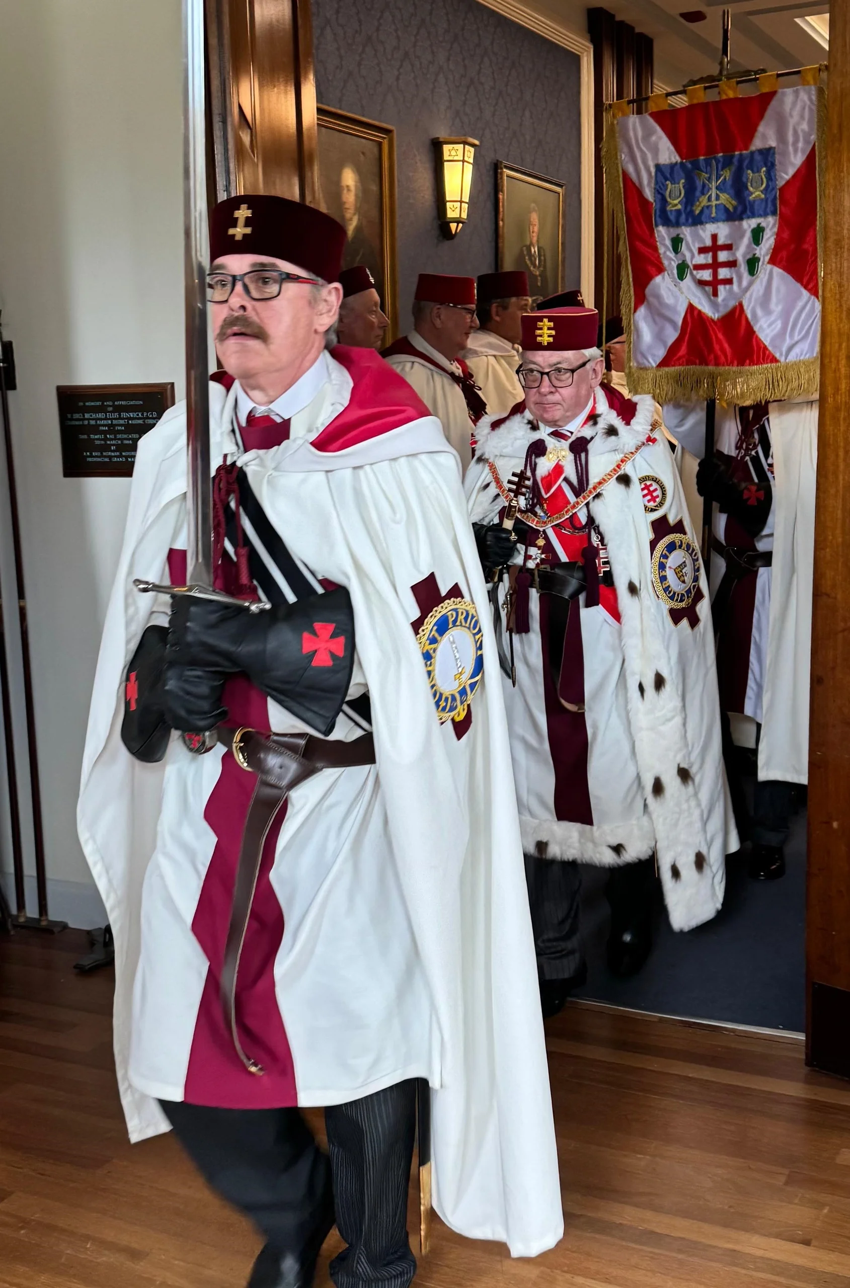 The procession enters the Middlesex Provincial meeting