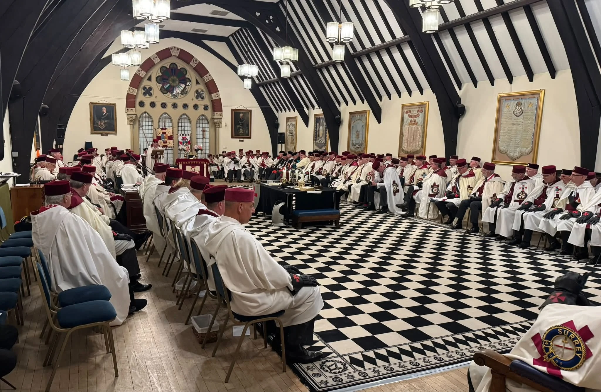 A view of the Surrey Provincial meeting before its start