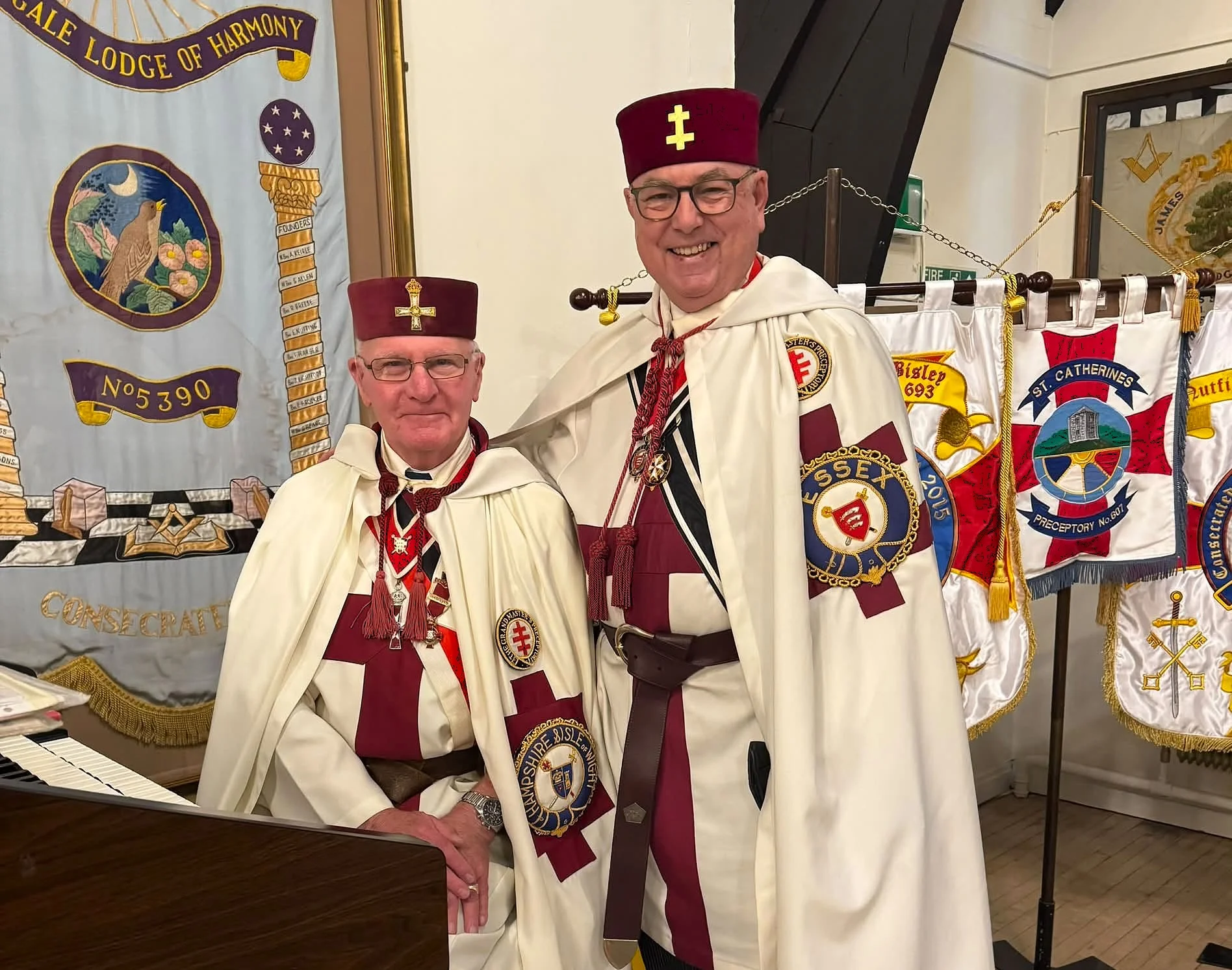 The Provincial Prior with R.E.Kt. Trevor Gulliver K.C.T. at the organ
